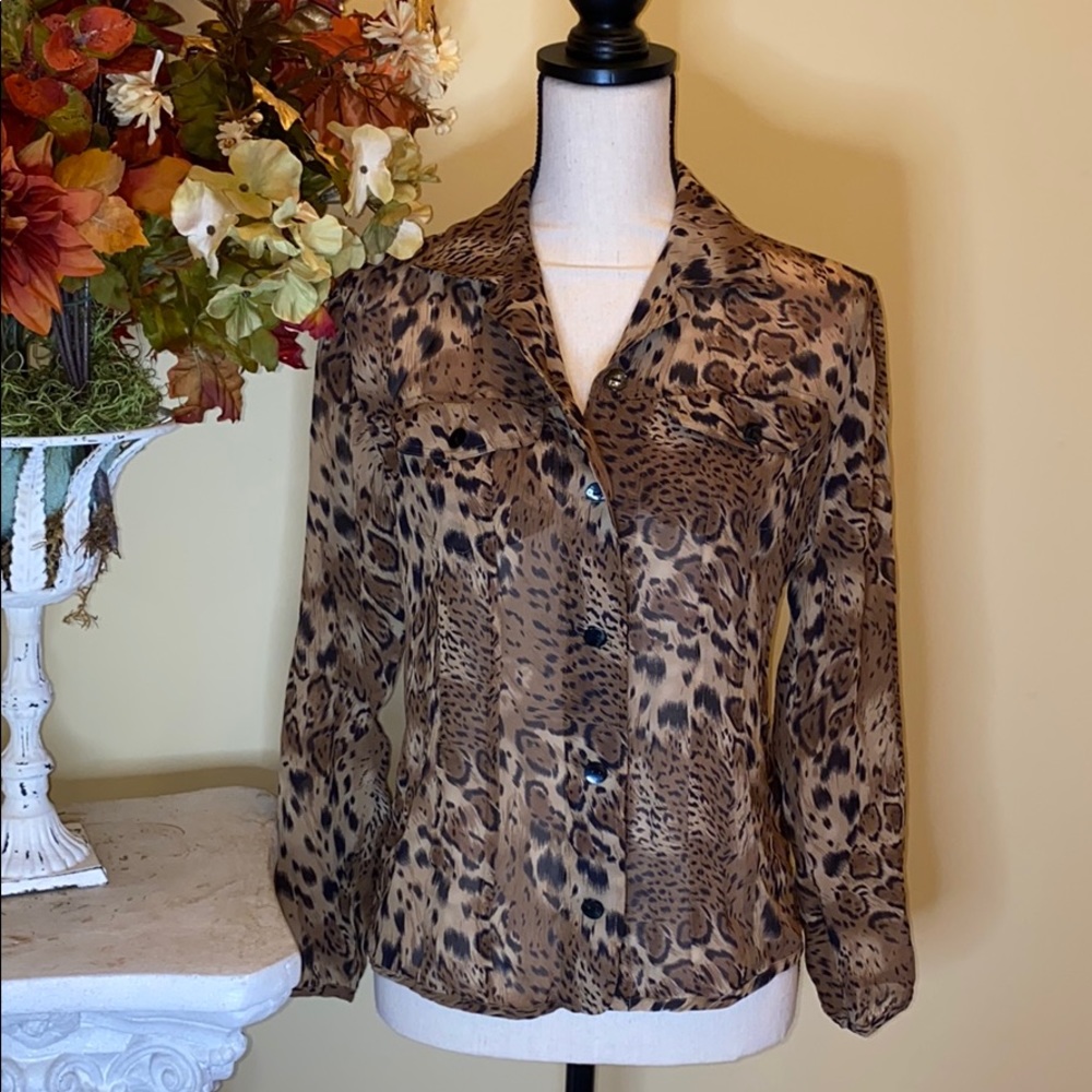 Chicos animal print blouse